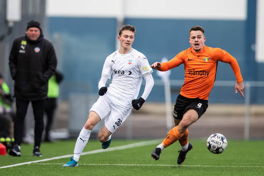 Helsingborgs Anton Nilsson och Torns Kevin Robért