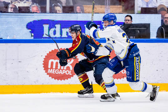Djurgårdens Jonathan Westerberg och Leksands Emil Heineman