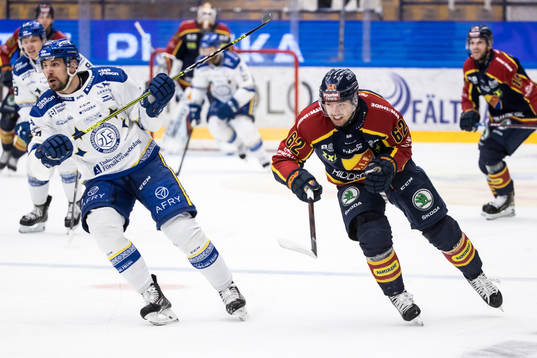 Leksands Marek Hrivik och Djurgårdens Manuel Ågren
