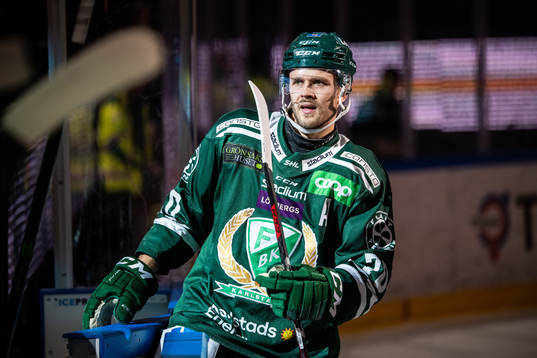Färjestads Jacob Nilsson jublar