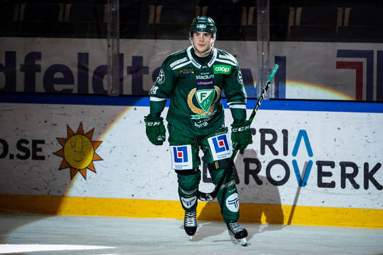 Färjestads Michael Lindqvist jublar