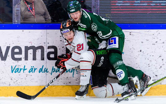 Örebros Linus Öberg och Färjestads Linus Arnesson
