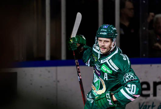 Färjestads Jacob Nilsson jublar