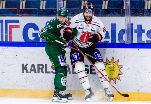 Färjestads Jacob Nilsson och Örebros Ludvig Rensfeldt