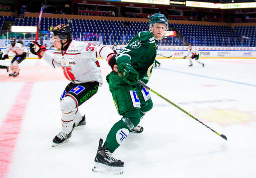 Örebros Glenn Gustafsson och Färjestads Adam Ginning
