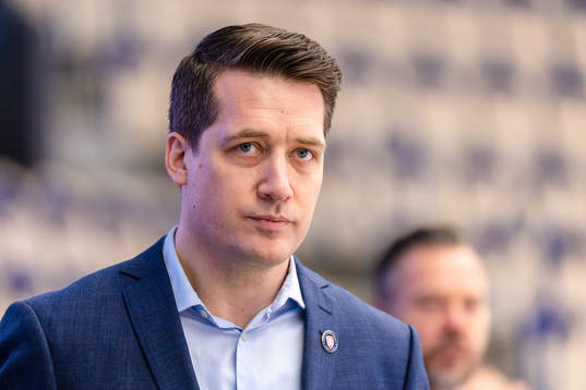 Växjös tränare Sam Hallam