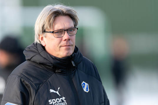 Halmstads analytiker Per Olssonföre träningsmatchen i