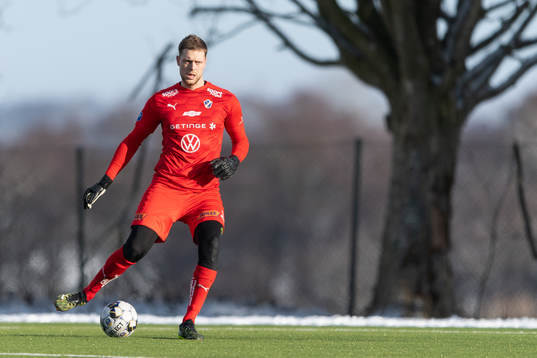 Halmstads målvakt Malkolm Nilsson Säfqvist