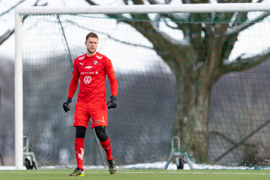 Halmstads målvakt Malkolm Nilsson Säfqvist