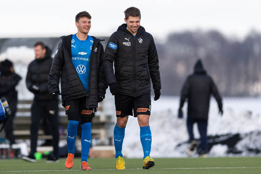 Halmstads Samuel Kroon och Mikael Boman