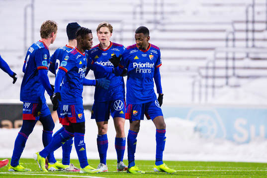 Djurgårdens spelare jublar