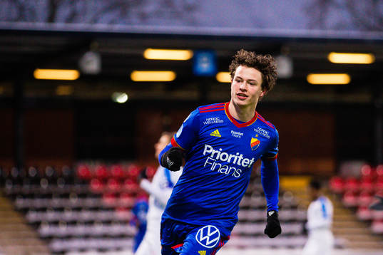 Djurgårdens Leo Cornic jublar