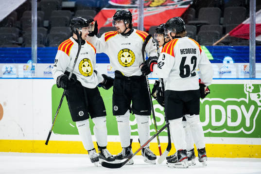 Brynäs Marcus Björk jublar
