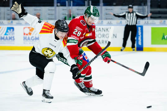 Brynäs Daniel Mannberg och Frölundas Johan Sundström