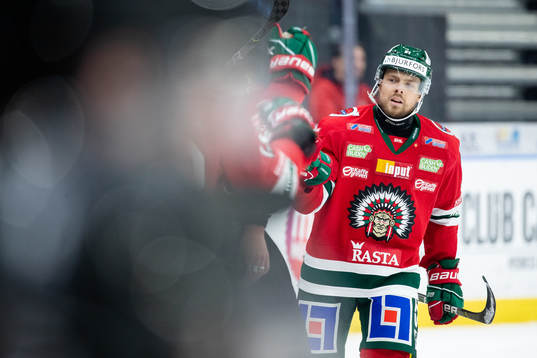Frölundas Mats Rosseli Olsen jublar