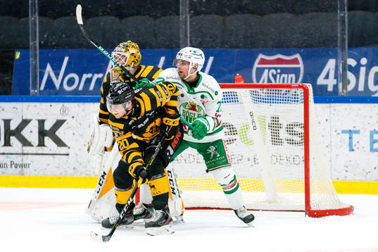 Rögles Daniel Zaar och Skellefteås Roland McKeownunder