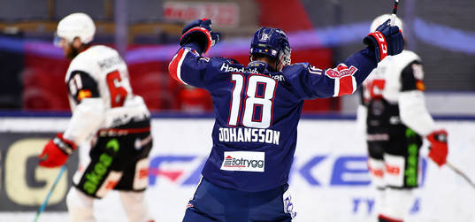 Linköpings Alexander Johansson deppar och Malmö Redhawks
