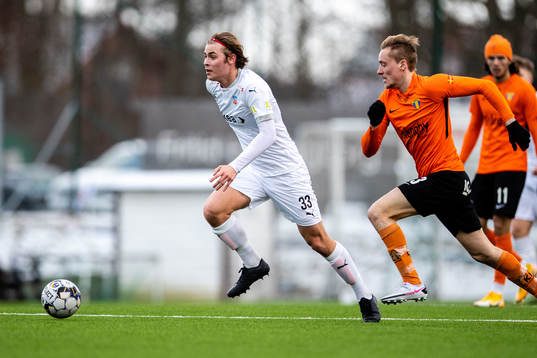 Helsingborgs Daniel Bergman och Torns Adam Olofsson