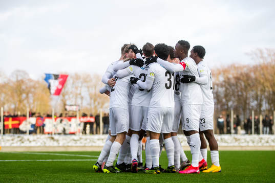 Helsingborgs spelare jublar