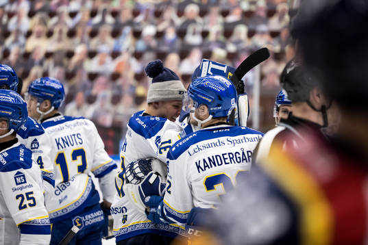 Leksands spelarna jublar