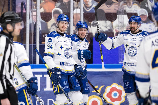 Leksands Patrik Zackrisson jubel
