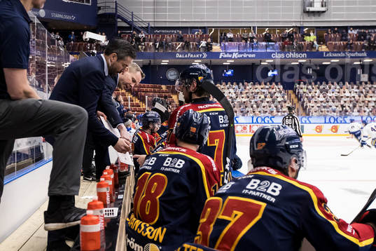 Djurgårdens tränare Michael Holmqvist och Djurgårdens