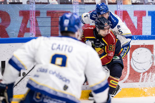 Djurgårdens Manuel Ågren och Leksands Calle Själin