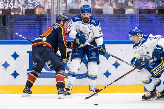 Djurgårdens Tobias Ekberg och Leksands Mattias Ritola