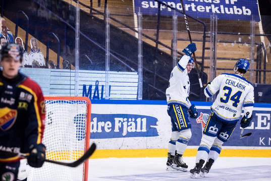 Leksands Patrik Zackrisson jubel