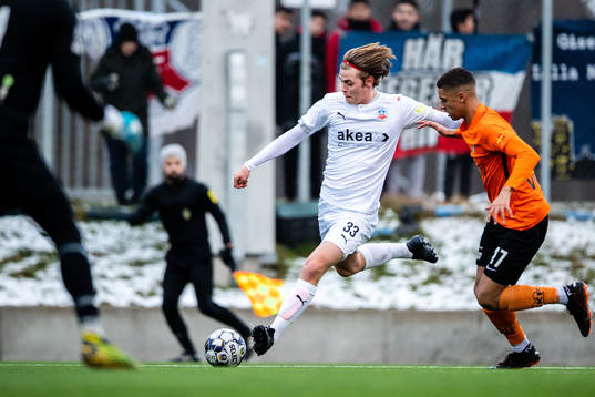 Helsingborgs Daniel Bergman och Torns Matthew Ambaye