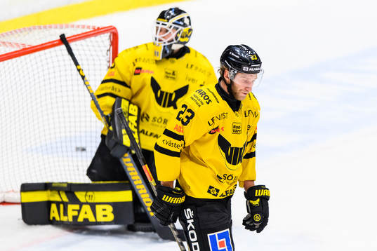 Västerås målvakt Jesper Myrenberg och Alexander Younan