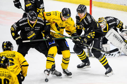 s Anton Holm och Fredric Jansson mot Västerås Henrik Hetta