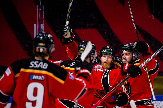Luleås spelare jublar