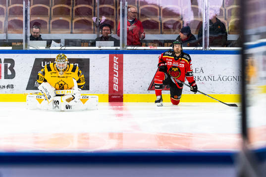 Skellefteås målvakt Gustaf Lindvall och Luleås Daniel