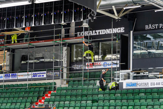 Ombyggnation pågår i Catena Arena