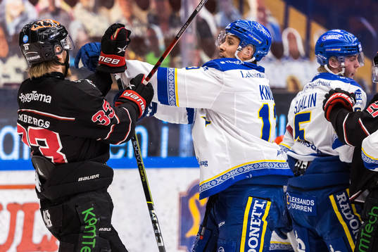 Örebros Christopher Mastomäki och Leksands Jon Knuts i