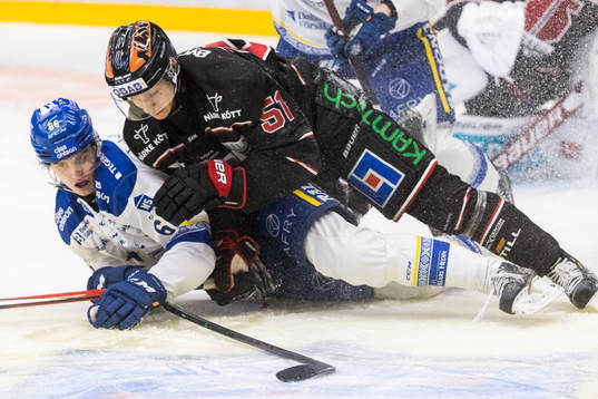 Leksands Nils Åman och Örebros Kristian Näkyvä