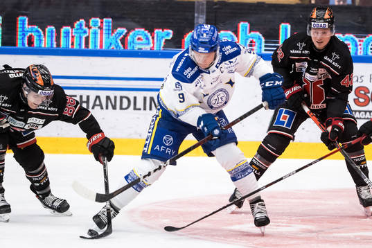 Leksands Patrik Zackrisson och Örebros Joonas Rask