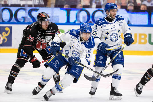 Örebros Christopher Mastomäki och Leksands Jon Knuts och