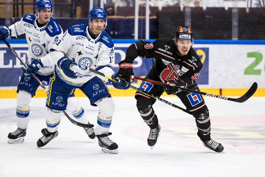 Leksands Jon Knuts och Örebros Christopher Mastomäki