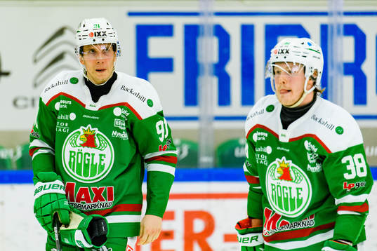 Rögles Adam Tambellini och Erik Andersson deppar