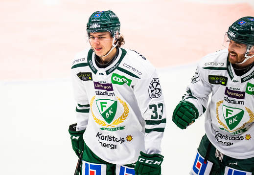 Färjestads Albert Johansson jublar