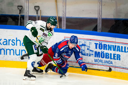 Färjestads Jesse Virtanen och Oskarshamns Fredrik Olofsson