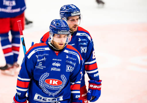 Oskarshamns Adam Janosik och Emil Wahlberg deppar