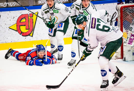 Oskarshamns Tyler Kelleher och Färjestads Pontus