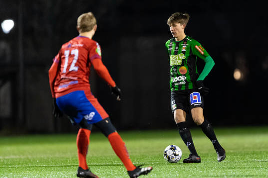 under träningsmatchen i fotboll mellan Varberg och