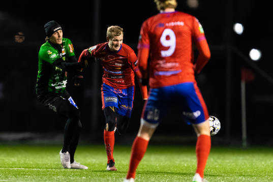 Varbergs Joakim Lindner och Tvååkers Johan Persson