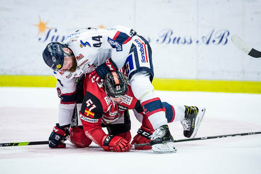 Malmö Redhawks Emil Sylvegård och Linköpings Jonas