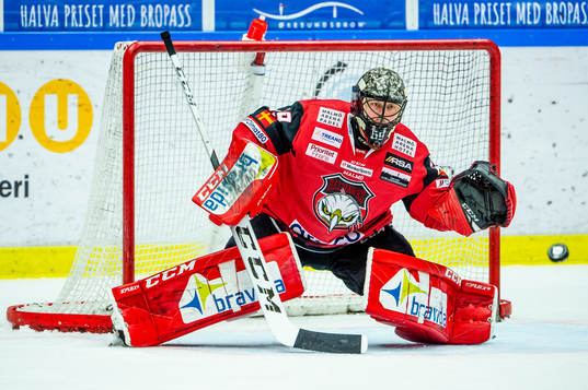 Malmö Redhawks målvakt Oscar Alsenfelt