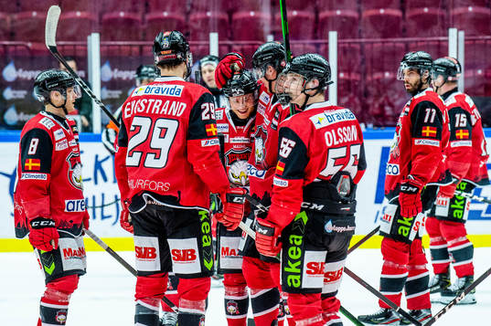 Malmö Redhawks Christoffer Forsberg och Adam Ollas